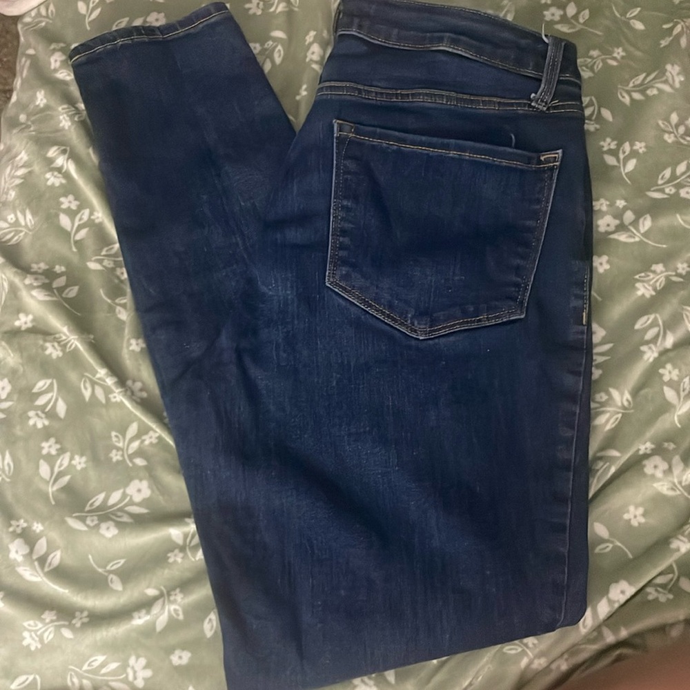 Old navy blue jeans